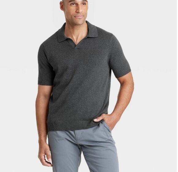 GOODFELLOW & CO. Other - GOODFELLOW & CO. | SHORT SLEEVED JOHNNY COLLAR SWEATER. | MEN'S MEDIUM